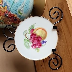 Vintage Western Germany plate with fruit motif
